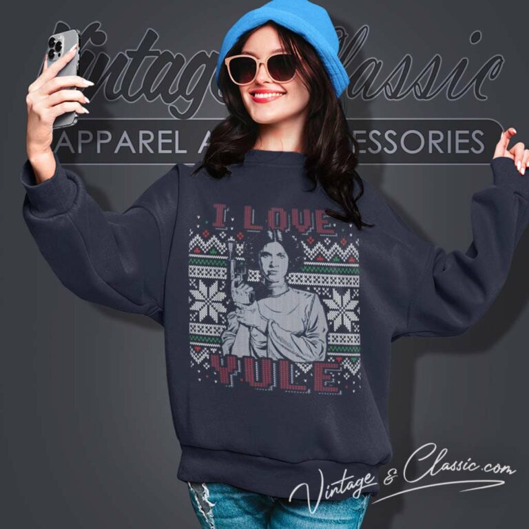 I Love Yule Leia Shirt Yule Christmas Star Wars Humor Sweatshirt I Love Yule Leia Shirt Yule Christmas Star Wars Humor Sweatshirt