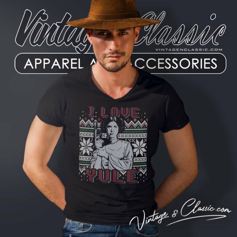 I Love Yule Leia Shirt Yule Christmas Star Wars Humor V Neck TShirt I Love Yule Leia Shirt Yule Christmas Star Wars Humor V Neck TShirt