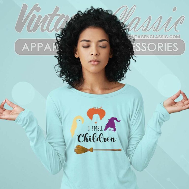 I Smell Children Witch Halloween Long Sleeve Tee I Smell Children Witch Halloween Long Sleeve Tee