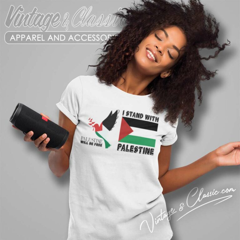 I Stand With Palestine Political Palestine Women TShirt I Stand With Palestine Political Palestine Women TShirt