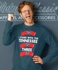 I Stand With The Tennessee Three Flag Long Sleeve Tee
