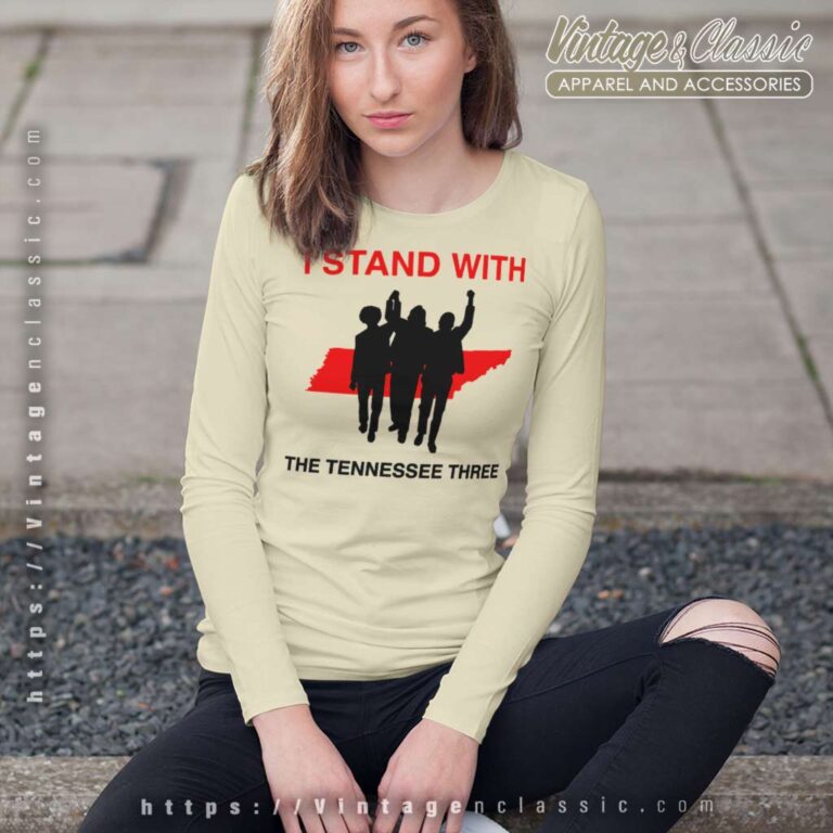 I Stand With The Tennessee Three Jones Pearson Long Sleeve Tee I Stand With The Tennessee Three Jones Pearson Long Sleeve Tee