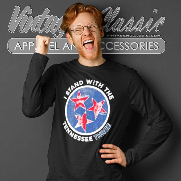 I Stand With The Tennessee Three Justin Pearson Johnson Long Sleeve Tee I Stand With The Tennessee Three Justin Pearson Johnson Long Sleeve Tee
