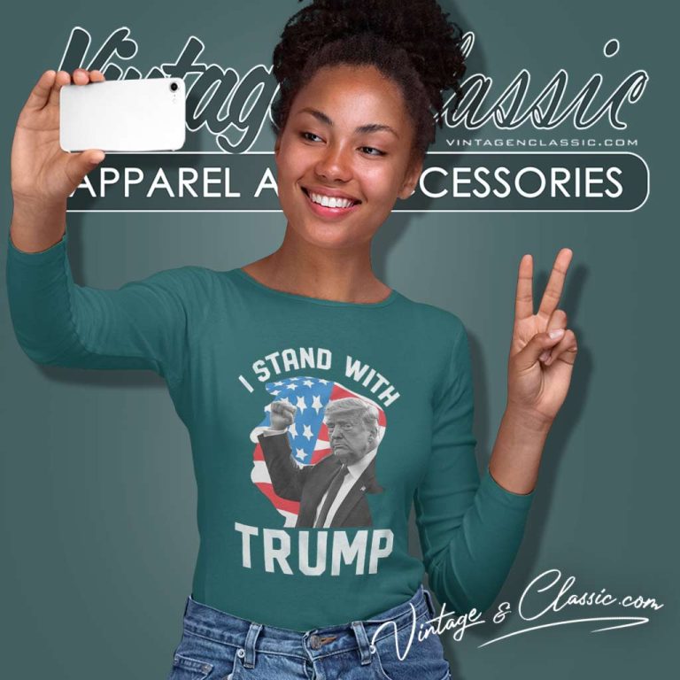 I Stand With Trump 2024 Long Sleeve Tee I Stand With Trump 2024 Long Sleeve Tee