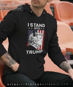 I Stand With Trump Flag Hoodie