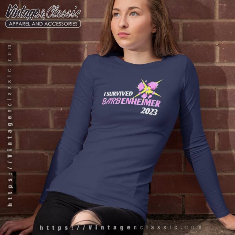 I Survived Barbenheimer 2023 Long Sleeve Tee 1 I Survived Barbenheimer 2023 Long Sleeve Tee 1
