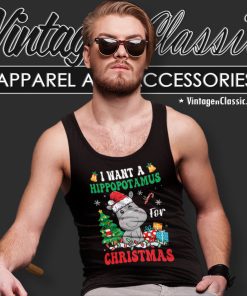 I Want A Hippopotamus For Christmas Tank Top Racerback