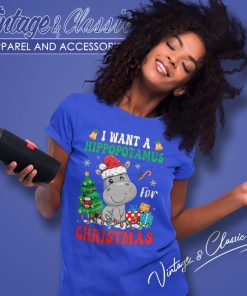 I Want A Hippopotamus For Christmas Women T Shirt
