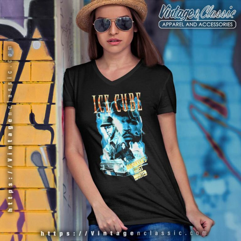 Ice Cube Amw Smoky V Neck TShirt Ice Cube Amw Smoky V Neck TShirt