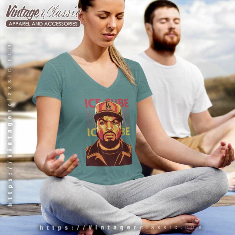 Ice Cube Artwork V Neck TShirt Ice Cube Artwork V Neck TShirt