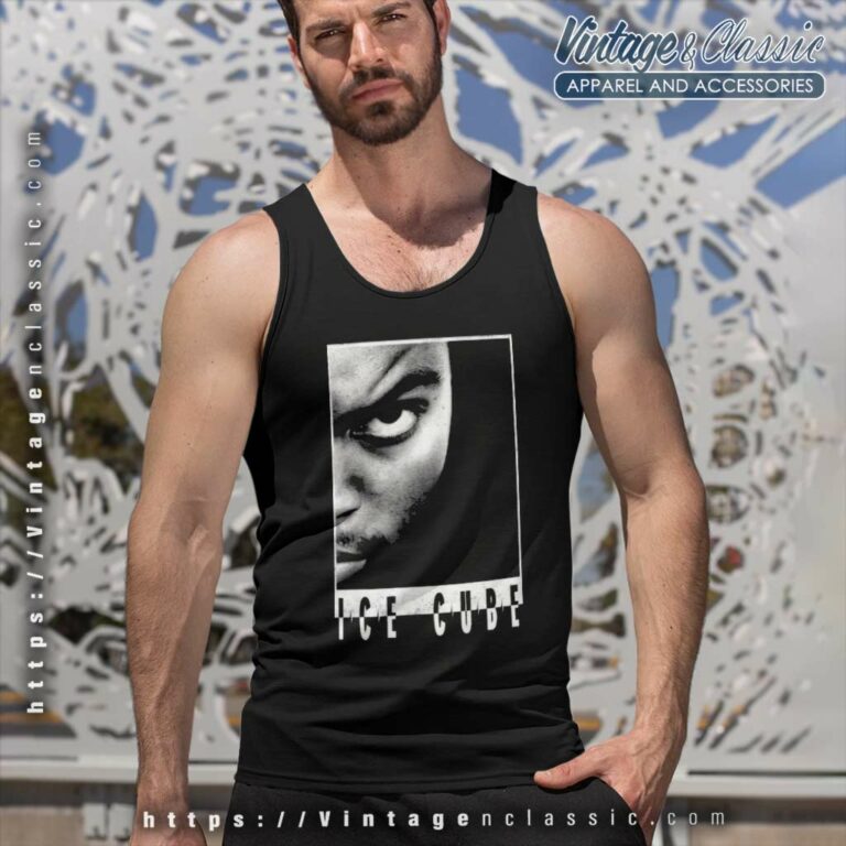 Ice Cube Half Face Tank Top Racerback Ice Cube Half Face Tank Top Racerback