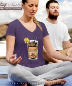 Ice Cube In Ice Glass V Neck TShirt