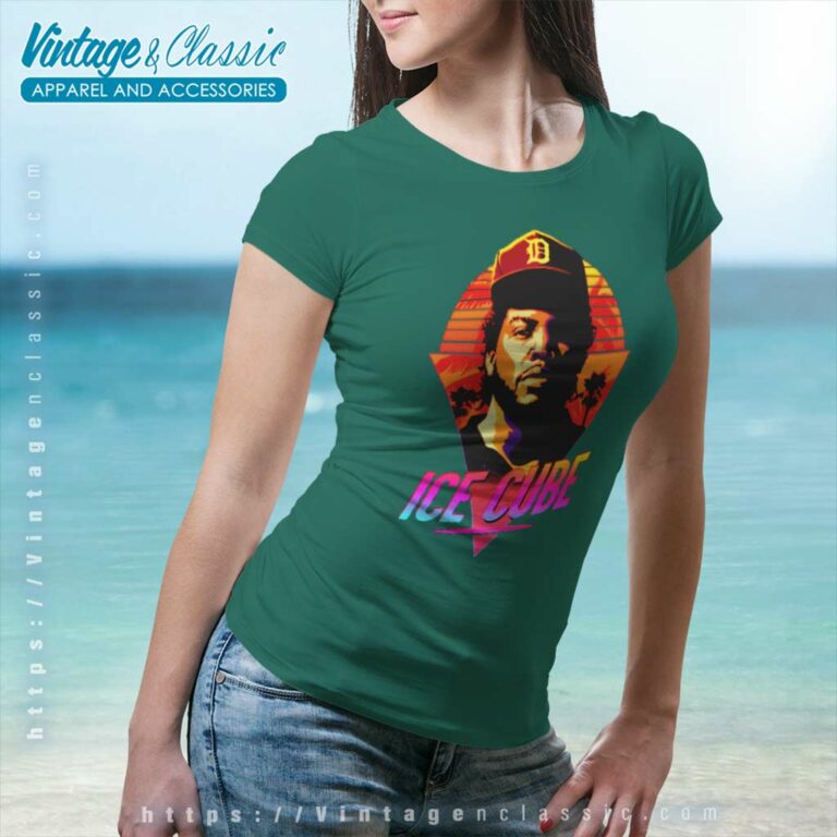 Ice Cube Retro 90s Women TShirt Ice Cube Retro 90s Women TShirt