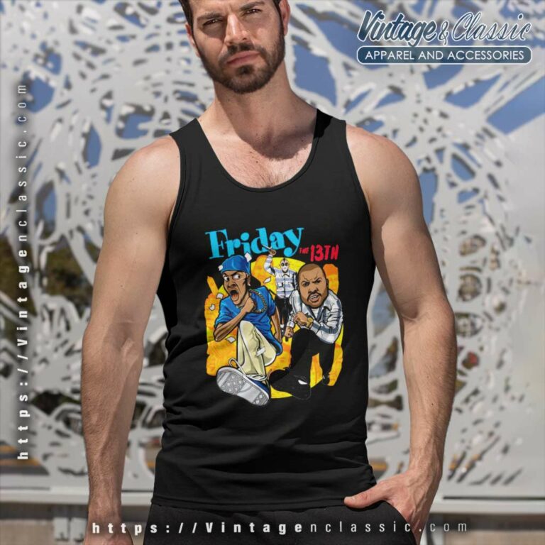 Ice Cube Shirt Friday The 13th With Chris Tucker Tank Top Racerback Ice Cube Shirt Friday The 13th With Chris Tucker Tank Top Racerback