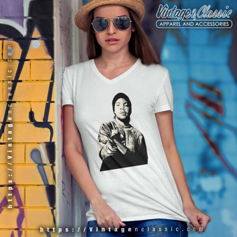 Ice Cube Shirt Take My Gun V Neck TShirt Ice Cube Shirt Take My Gun V Neck TShirt