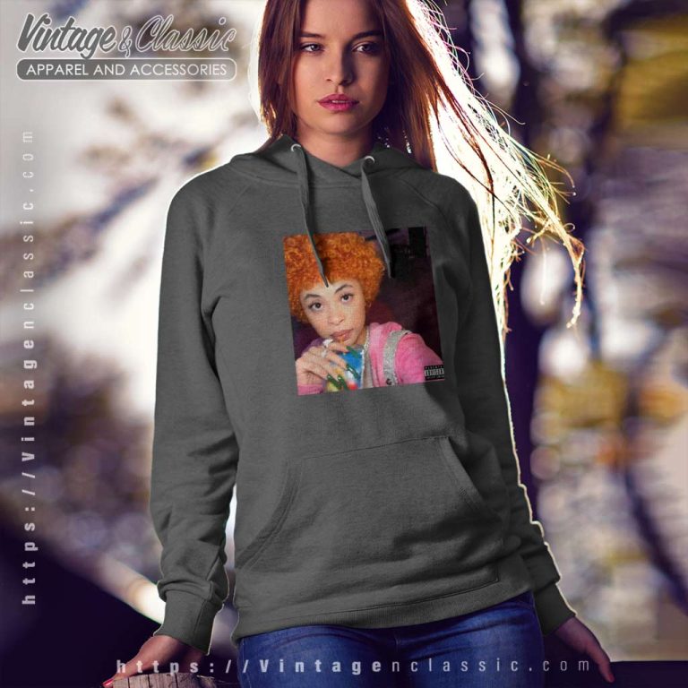 Ice Spice And Her Drink Picture Hoodie Ice Spice And Her Drink Picture Hoodie