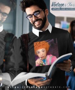 Ice Spice And Her Drink Picture Sweatshirt