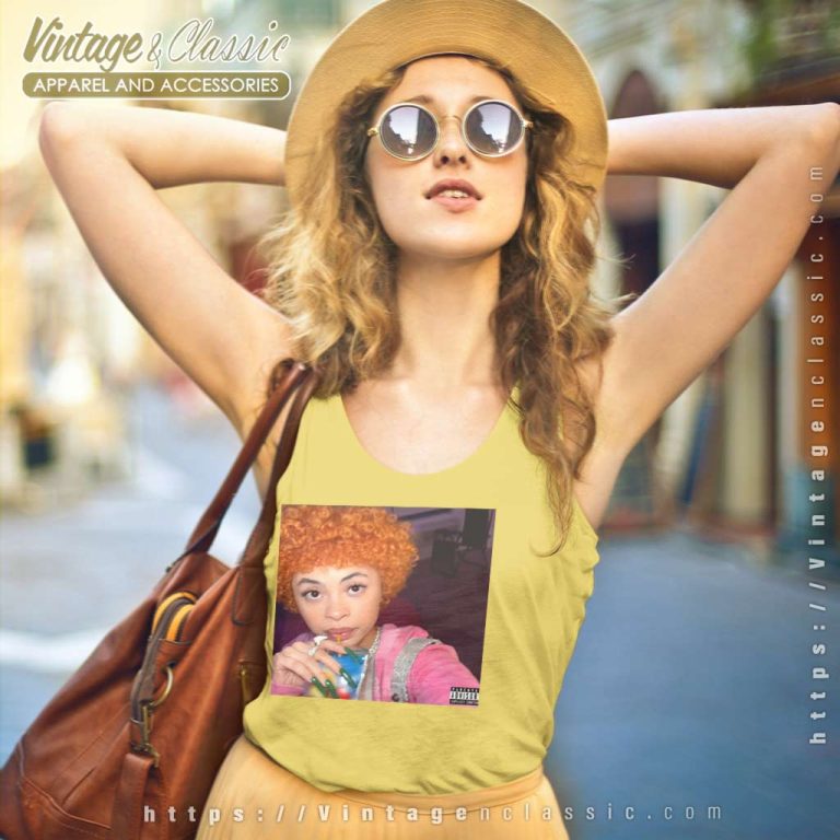 Ice Spice And Her Drink Picture Tank Top Racerback Ice Spice And Her Drink Picture Tank Top Racerback