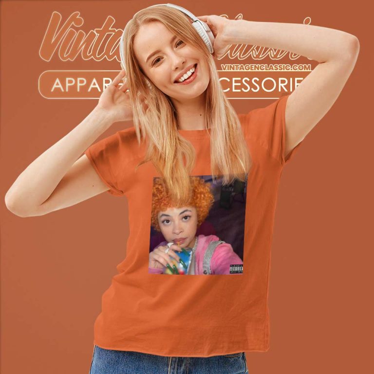 Ice Spice And Her Drink Picture Women TShirt Ice Spice And Her Drink Picture Women TShirt