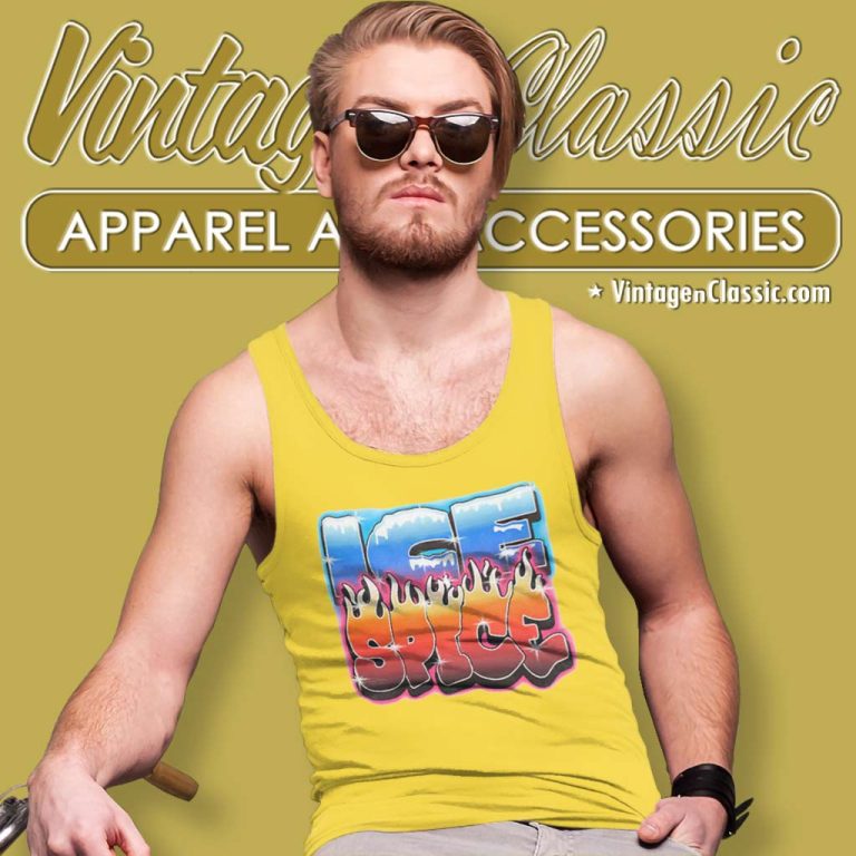 Ice Spice Graffiti Logo Tank Top Racerback Ice Spice Graffiti Logo Tank Top Racerback