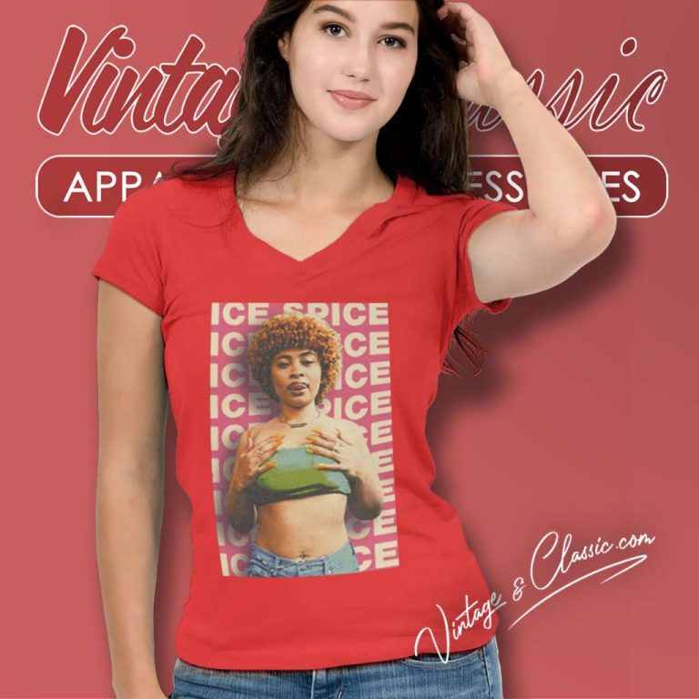 Ice Spice Iconic V Neck TShirt Ice Spice Iconic V Neck TShirt