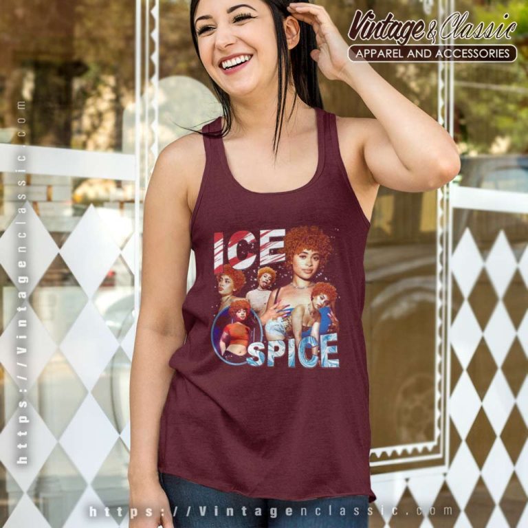 Ice Spice Vintage Bootleg Tank Top Racerback Ice Spice Vintage Bootleg Tank Top Racerback