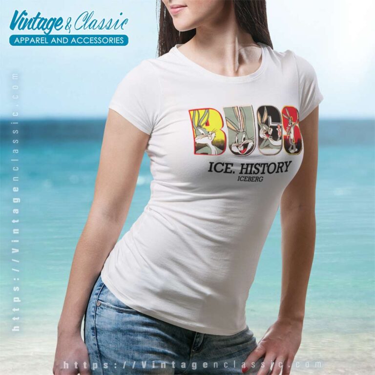 Iceberg History Bugs Bunny Women TShirt Iceberg History Bugs Bunny Women TShirt