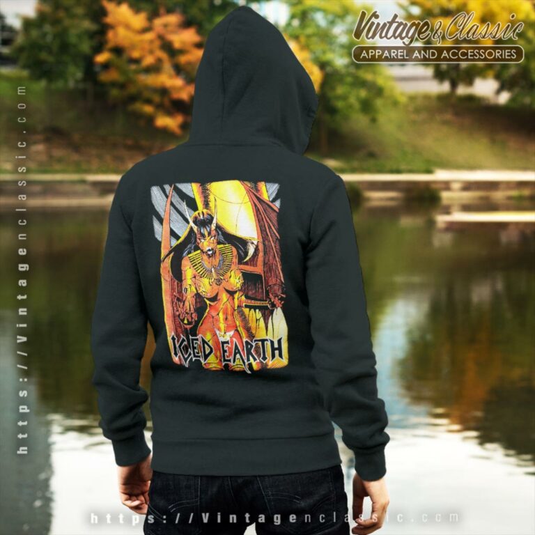 Iced Earth Demon Chick Backside Hoodie Iced Earth Demon Chick Backside Hoodie