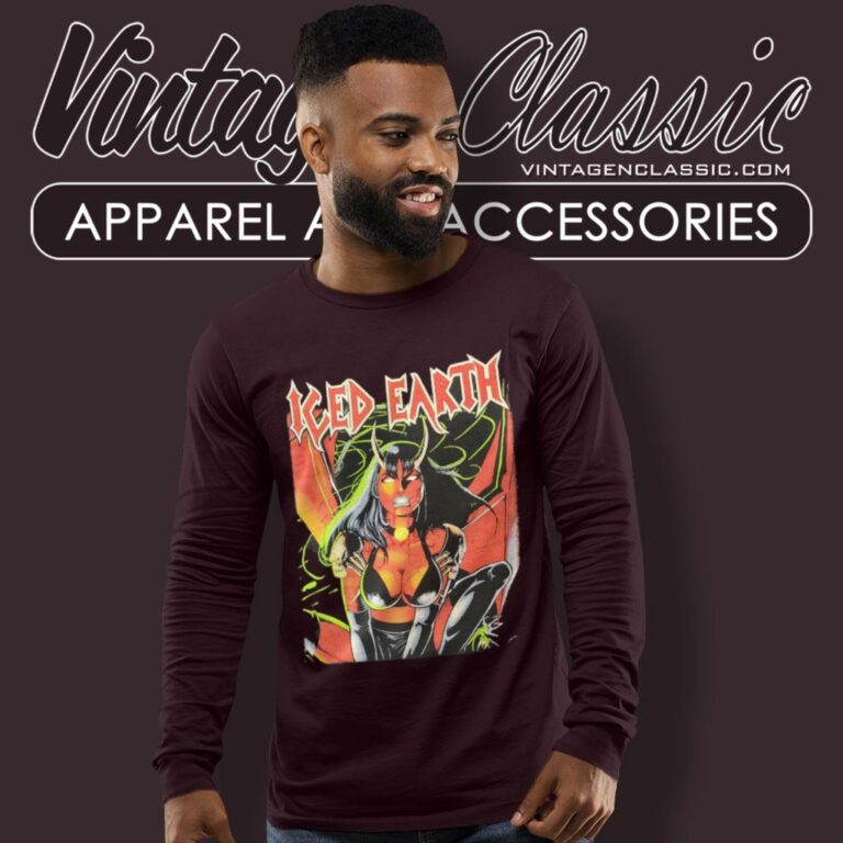 Iced Earth Demon Chick Long Sleeve Tee Iced Earth Demon Chick Long Sleeve Tee
