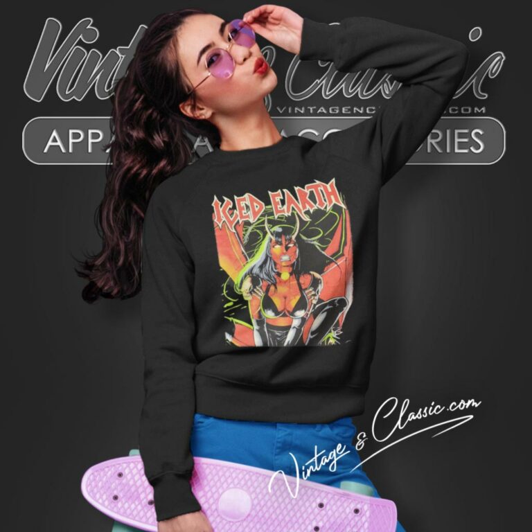Iced Earth Demon Chick Sweatshirt Iced Earth Demon Chick Sweatshirt