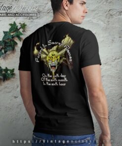 Iced Earth Sacred Flames Backside T Shirt