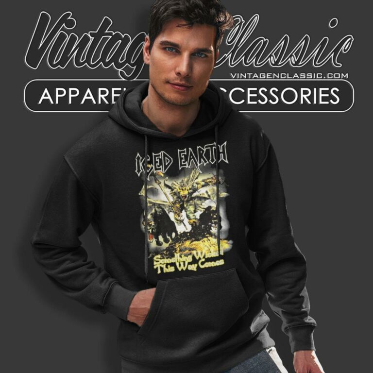 Iced Earth Sacred Flames Hoodie Iced Earth Sacred Flames Hoodie