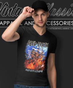 Iced Earth Shirt Alive In Athens V Neck TShirt