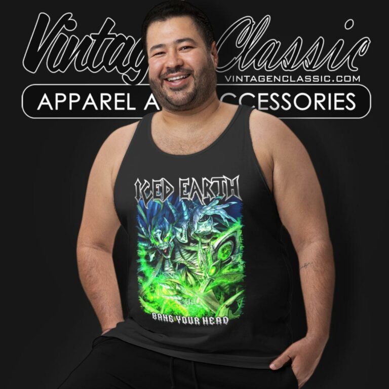 Iced Earth Shirt Bang Your Head Tank Top Racerback Iced Earth Shirt Bang Your Head Tank Top Racerback