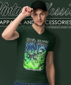 Iced Earth Shirt Bang Your Head V Neck TShirt