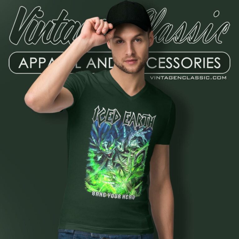 Iced Earth Shirt Bang Your Head V Neck TShirt Iced Earth Shirt Bang Your Head V Neck TShirt