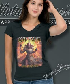 Iced Earth Shirt I Walk Among You V Neck TShirt