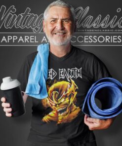 Iced Earth Shirt Set Abominae And Friends V Neck TShirt