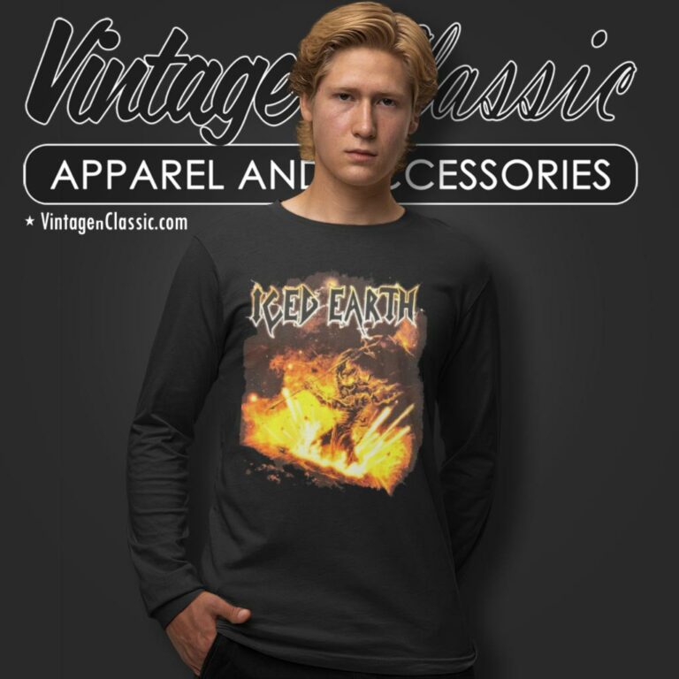Iced Earth Shirt The Crucible Of Man Long Sleeve Tee Iced Earth Shirt The Crucible Of Man Long Sleeve Tee