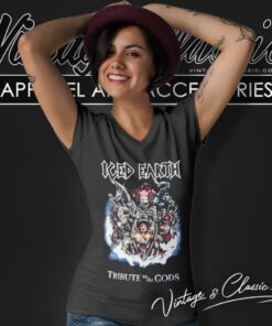 Iced Earth Shirt Tribute Of The Gods V Neck TShirt