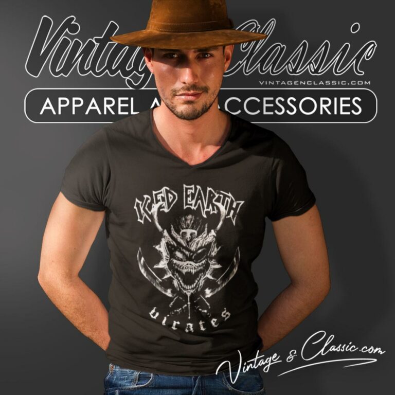 Iced Earth Virates V Neck TShirt Iced Earth Virates V Neck TShirt