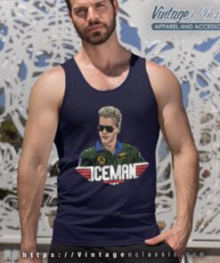 Iceman Val Kilmer Top Gun Shirt Tank Top Racerback
