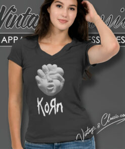 Iconic Album Korn 2022 Illustration V Neck TShirt