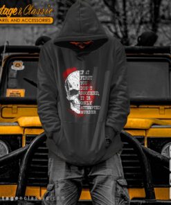 If At First You Dont Succeed Skull Horror Hoodie 2