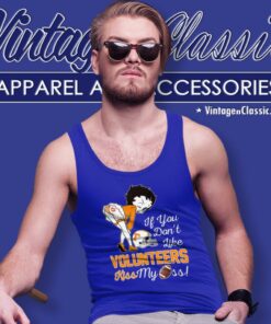 If You Dont Like Tennessee Volunteers Kiss My Ass Betty Boop Tank Top Racerback