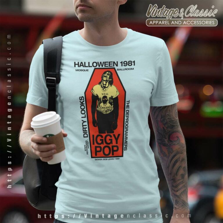 Iggy Pop Halloween 1981 Mosque Ballroom T Shirt Iggy Pop Halloween 1981 Mosque Ballroom T Shirt