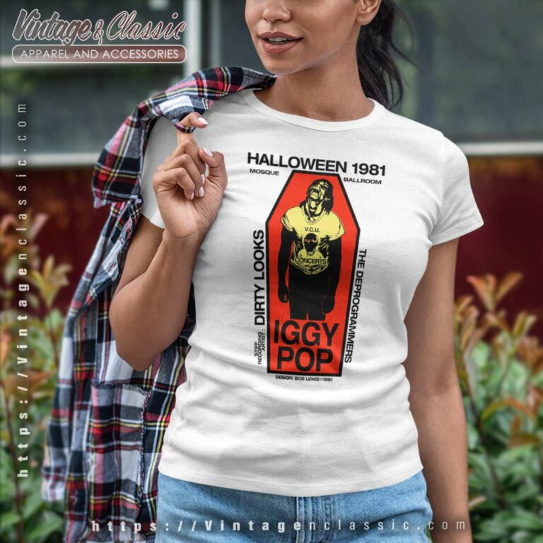 Iggy Pop Halloween 1981 Mosque Ballroom Women TShirt Iggy Pop Halloween 1981 Mosque Ballroom Women TShirt