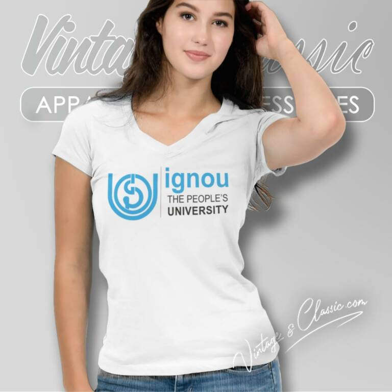 Ignou Indira Gandhi National Open University V Neck TShirt Ignou Indira Gandhi National Open University V Neck TShirt