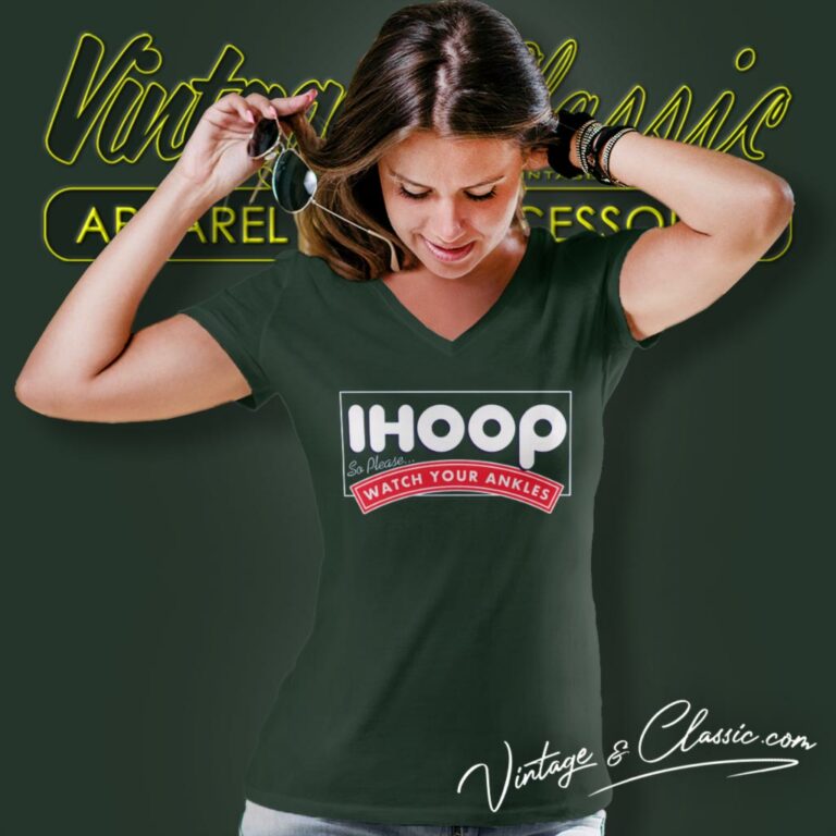 Ihoop So Funny Basketball Shirt Please Watch Your Ankles V Neck TShirt Ihoop So Funny Basketball Shirt Please Watch Your Ankles V Neck TShirt