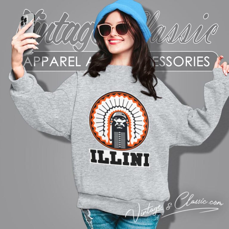Illinois Fighting Illini University Logo Sweatshirt Illinois Fighting Illini University Logo Sweatshirt